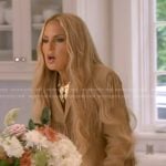 RAchel’s beige fringed suede jacket on The Real Housewives of Beverly Hills
