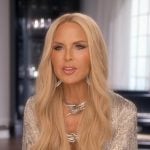 Rachel's silver fringed confessional cardigan on The Real Housewives of Beverly Hills