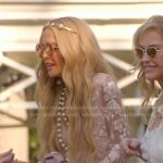 Rachel's pink floral v-neck maxi dress on The Real Housewives of Beverly Hills