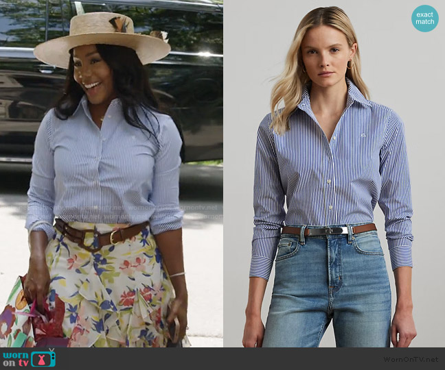 Ralph Lauren Striped Easy Care Cotton Shirt