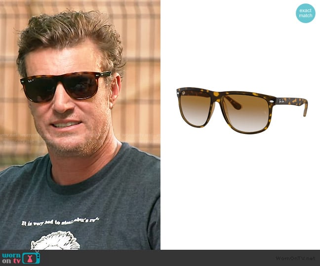 Ray Ban RB4147 Boyfriend worn by Shep Rose on Southern Charm
