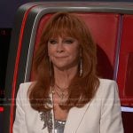 Reba’s bead embellished blazer on The Voice