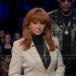 Reba’s sequin blazer on The Voice