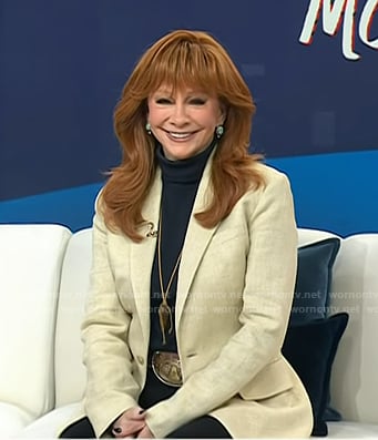 Reba’s light beige blazer on Today