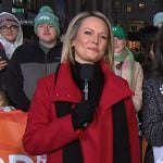 Dylan’s red double breasted coat on Today