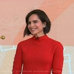 Bahar Takhtehchian’s red long sleeve mini dress on Today