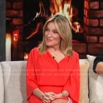 Kit’s red mini wrap dress on Access Hollywood