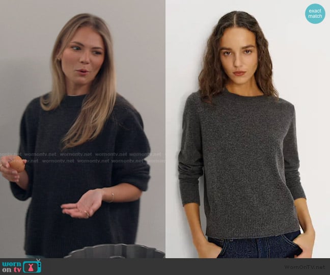 Charley’s gray cashmere sweater on Southern Charm Charley’s gray cashmere sweater on Southern Charm