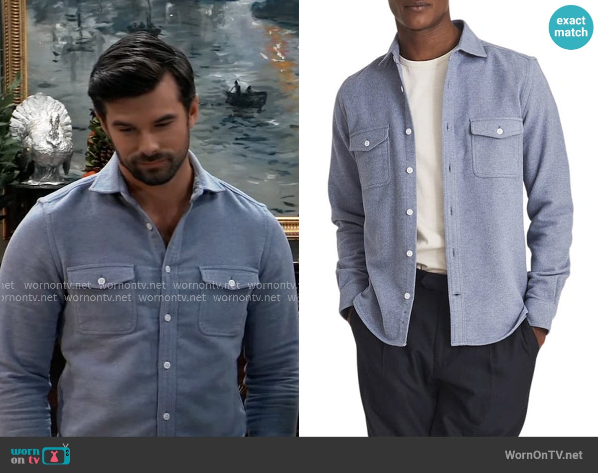 Reiss Miami Shirt worn by Harrison Chase (Josh Swickard) on General Hospital