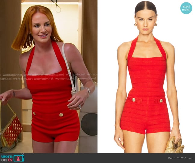 Retrofete Leslie Knit Top and Shrots worn by Whitney Rose on The Real Housewives of Salt Lake City