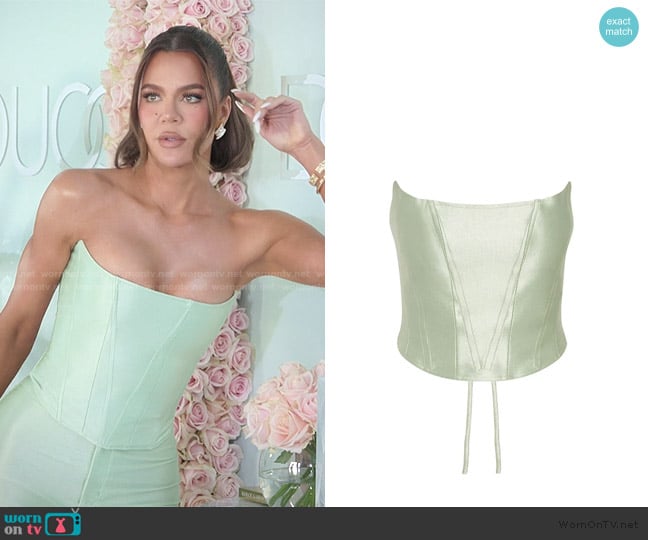 Rezek Studio Mint Star Corset worn by Khloe Kardashian (Khloe Kardashian) on The Kardashians