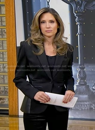 Rhiannon’s black blazer on Good Morning America