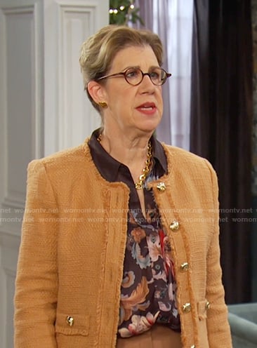 Rita’s beige tweed jacket on Days of our Lives