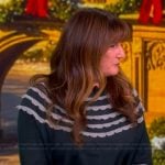 Ana Gasteyer’s ruffled sweater and pants on The View