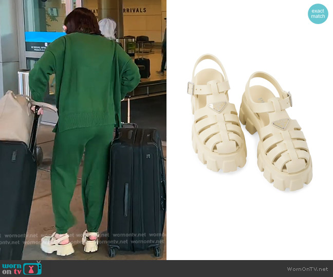 Saint Laurent Blaze Sunglasses SLM119 worn by Bronwyn Newport on The Real Housewives of Salt Lake City