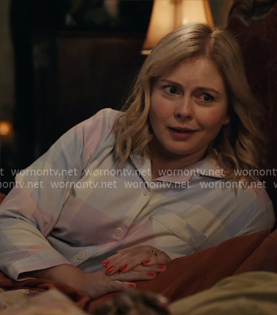 Sam’s checked pajamas on Ghosts