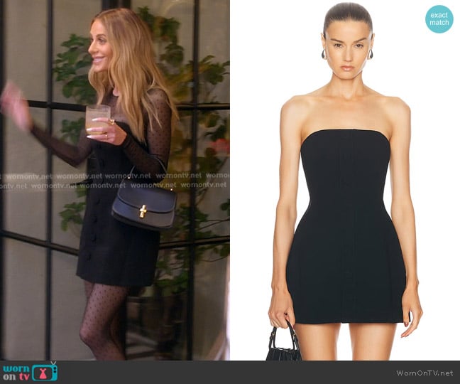 Sans Faff Laurent Mini Button Dress worn by Dorit Kemsley on The Real Housewives of Beverly Hills