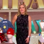 Sara’s black beaded sleeveless dress on The View