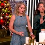 Sara’s blue floral lace dress on The View