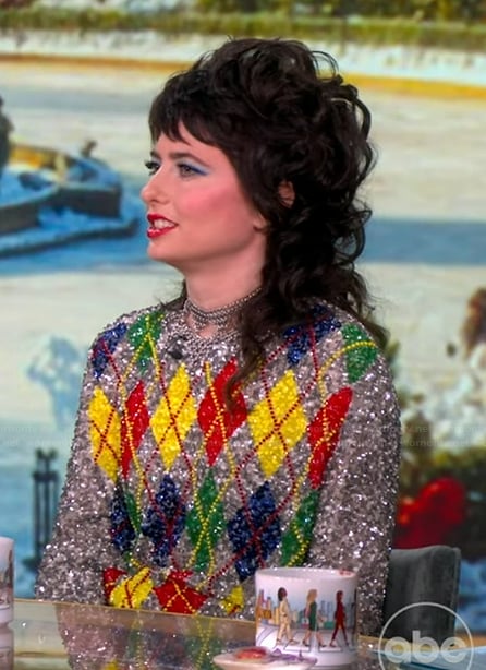 Sara Sherman's sequin sweater on The View