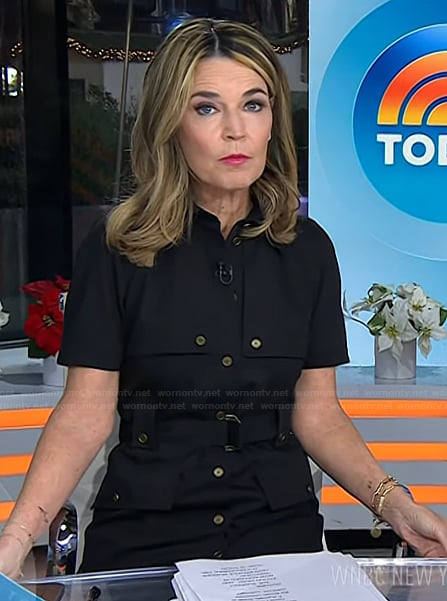 Savannah’s black utility dress on Today
