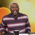 Scott’s striped polo sweater on Access Hollywood