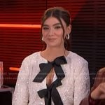 Gina Miles’s sequin bow jacket on The Voice