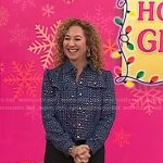 Laurie Schacht’s blue sequin jacket on Today