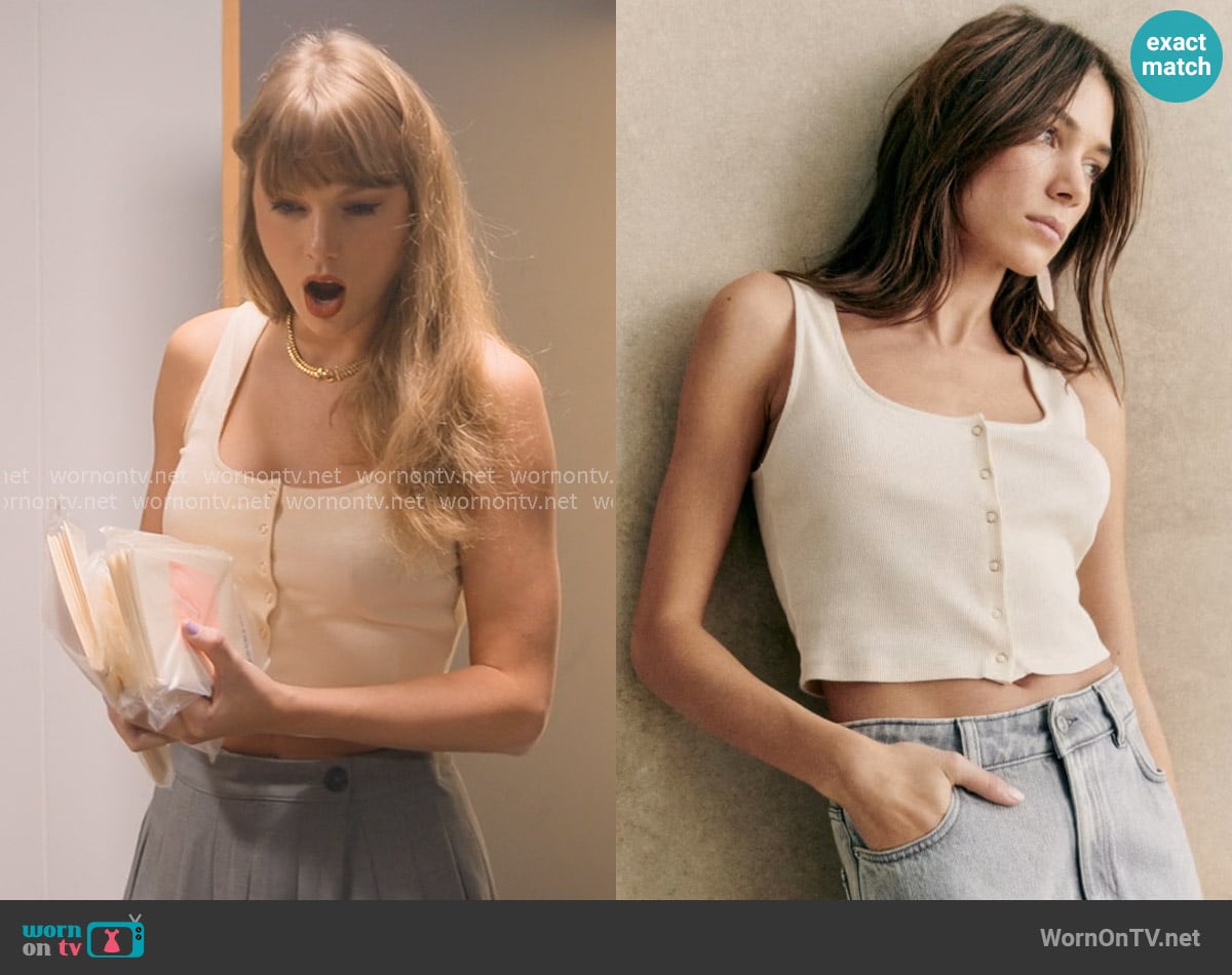 Sezane Lilou Top worn by Taylor Swift on The End of an Era