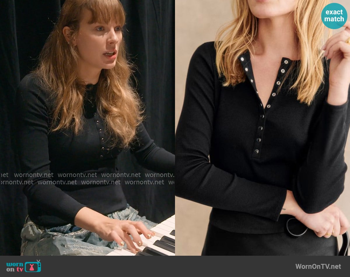 Sezane Reese T-shirt worn by Taylor Swift on The End of an Era