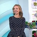 Shannon’s black embellished mini dress on Today