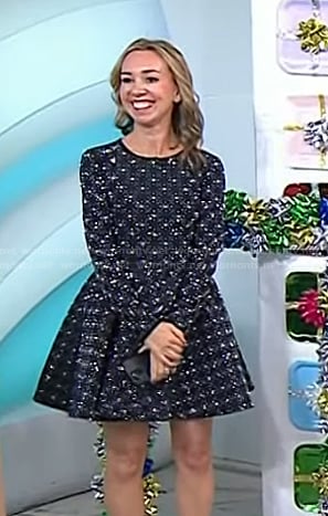 Shannon’s black embellished mini dress on Today