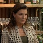 Sheila's eyelet jacket on The Bold and the Beautiful