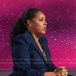 Sheinelle’s denim jacket with gold buttons on Today