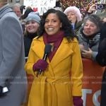 Sheinelle’s yellow belted trench coat on Today