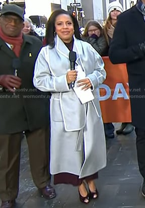 Sheinelle's contrast trim coat on Today