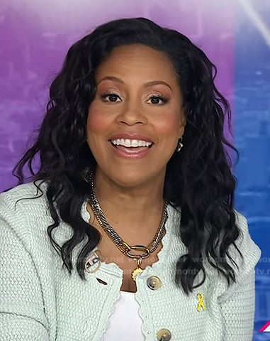 Sheinelle's layered chain necklace on Today