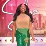 Sherri’s green martini sequin skirt on Sherri