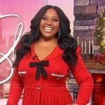 Sherri’s red bow front dress on Sherri