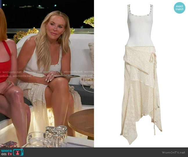 Siedrés Marcela Dress in Ecru worn by Heather Gay on The Real Housewives of Salt Lake City