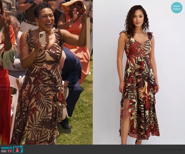 Vy’s floral print asymmetric dress on Bel-Air Vy’s floral print asymmetric dress on Bel-Air