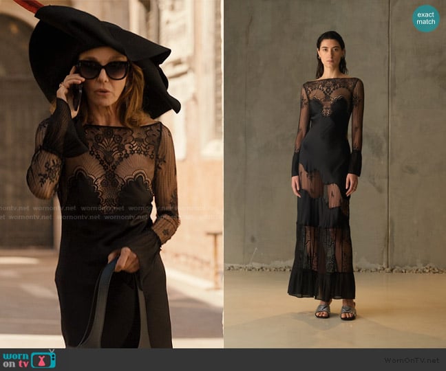 Sleeping with Jacques Erica Dress worn by Sylvie (Philippine Leroy-Beaulieu) on Emily in Paris