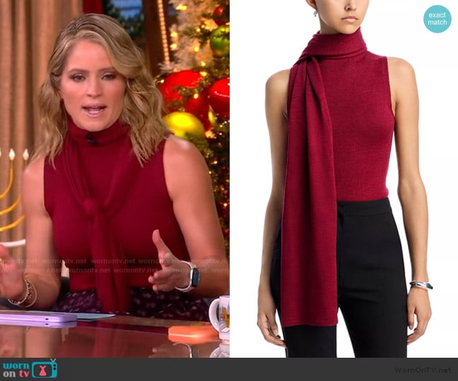 Staud Canal Top worn by Sara Haines on The View