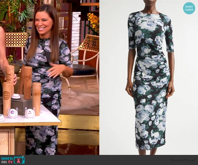 Stella McCartney Bunch of Roses Gathered Mesh Top worn by Gretta Monahan on The View