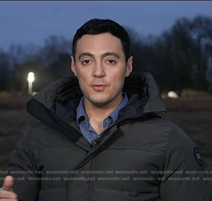 Steven Romo’s grey down jacket on Today