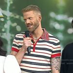 Scott Hoying’s striped zip polo on Today