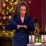 Sunny's blue corduroy blazer and pants on The View