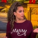 Sunny’s purple merry sweater on The View