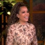 Sunny’s floral print long sleeve dress on The View