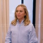 Sutton’s light blue zip jacket on The Real Housewives of Beverly Hills